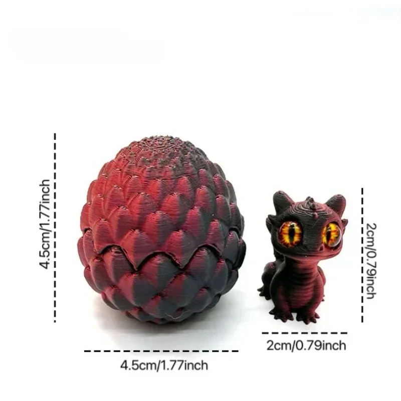 "3D-Printed Dragon Egg - Unique Collectible Toy, Colorful Home Decor & Creatives Gift for Fantasy Lovers"