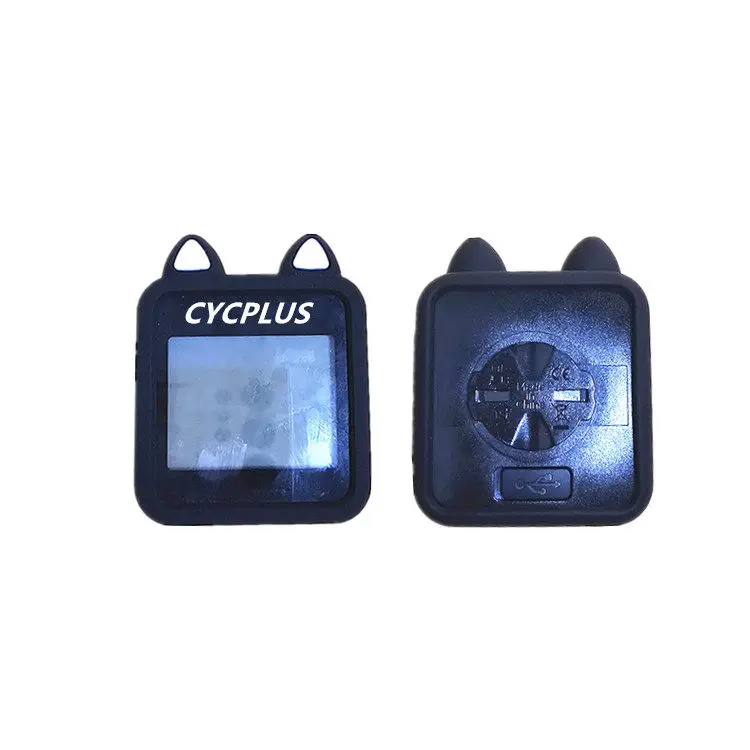 Cat Ear Silicone Soft Shell Protective Case Screen Protector Film Cover For CYCPLUS G1 GPS Bike Computer Frame Skin Accessories
