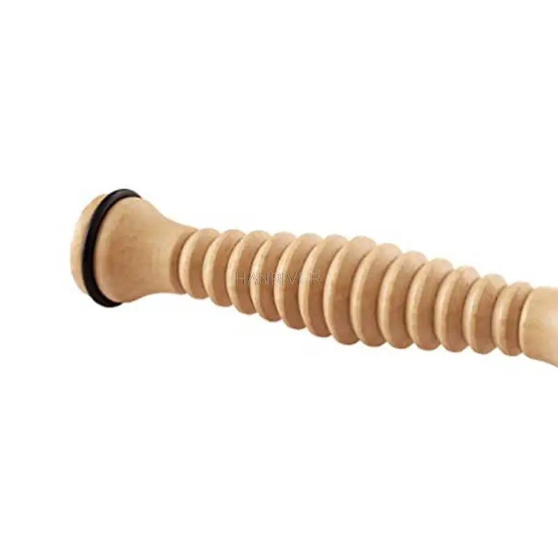 3.8X21cm تدليك الزان الأسطوانة الخشبية تدليك القدم مدلك الأسطوانة والعتاد مدلك الجسم كله