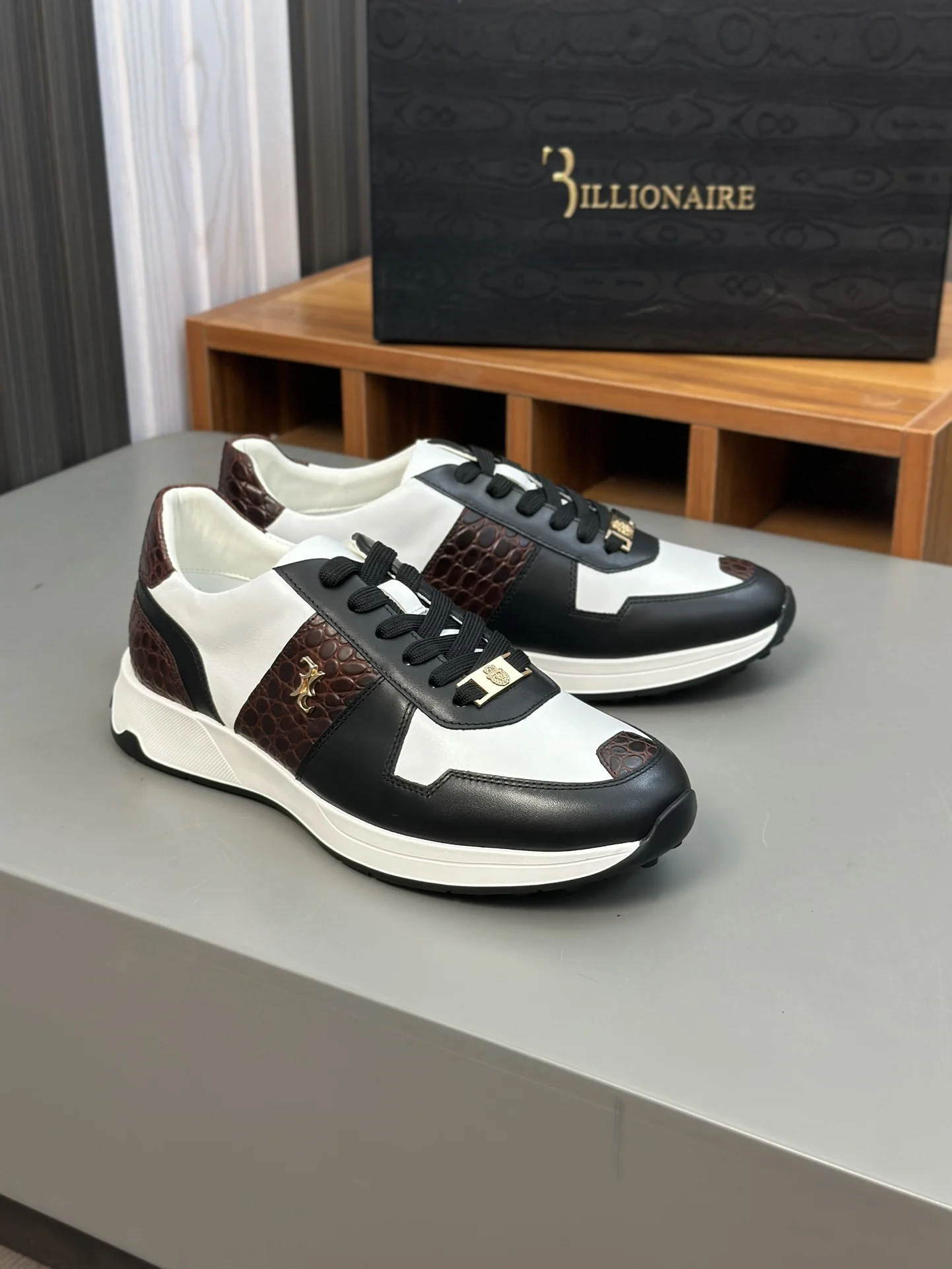 BILLIONAIRE BLKA CPTG Shoes Men‘s Cowhide 2025 new sports Casual high quality fashion gentleman European big size 39-45