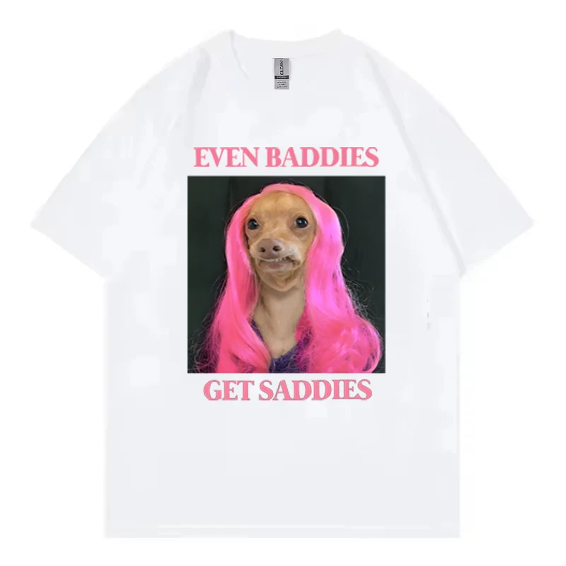 Even Bad Guys Get Sadies Fun T-shirts White Elephant Dog Ethical and Moral Boy Mental Health Anxiety T-shirts