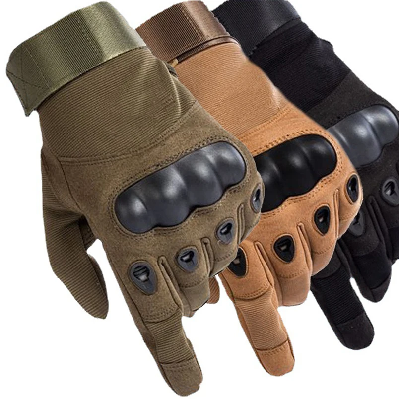 Tactical Gloves Long Finger Special Forces Soft Shell Design Climbing Motorcycle Gloves Winter Canvas Gloves Fan Sports