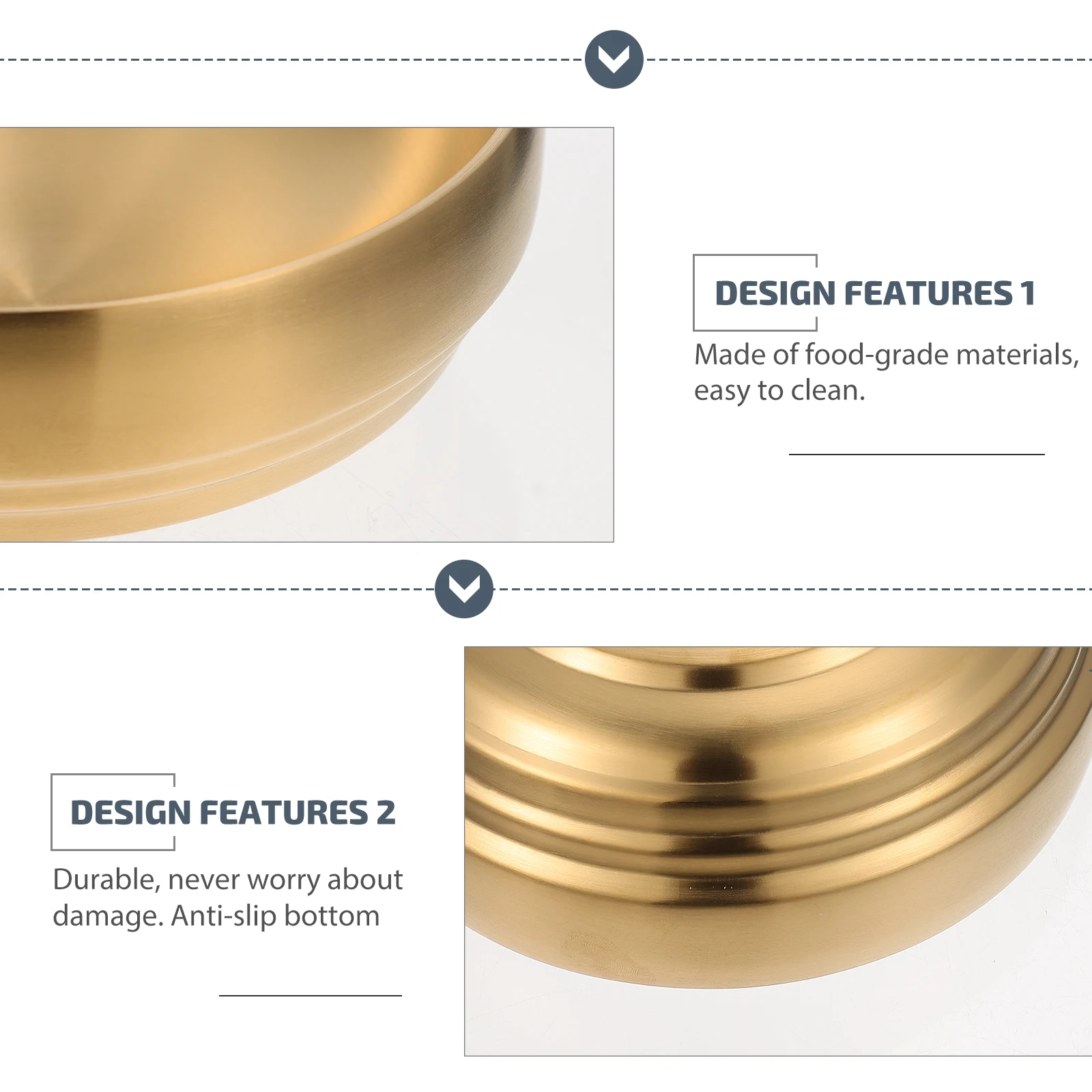 

1Pcs High-Quality Stainless Steel Bowl Double-Layer Insulation Food Serving Multi-Purpose Porridge Ramen Tableware