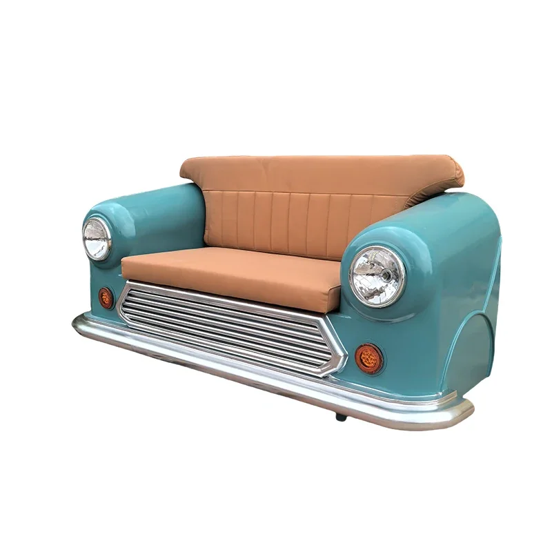 Simulation retro wrought iron industrial wind car modification sofa seat creative classic car parts furniture bar decoration