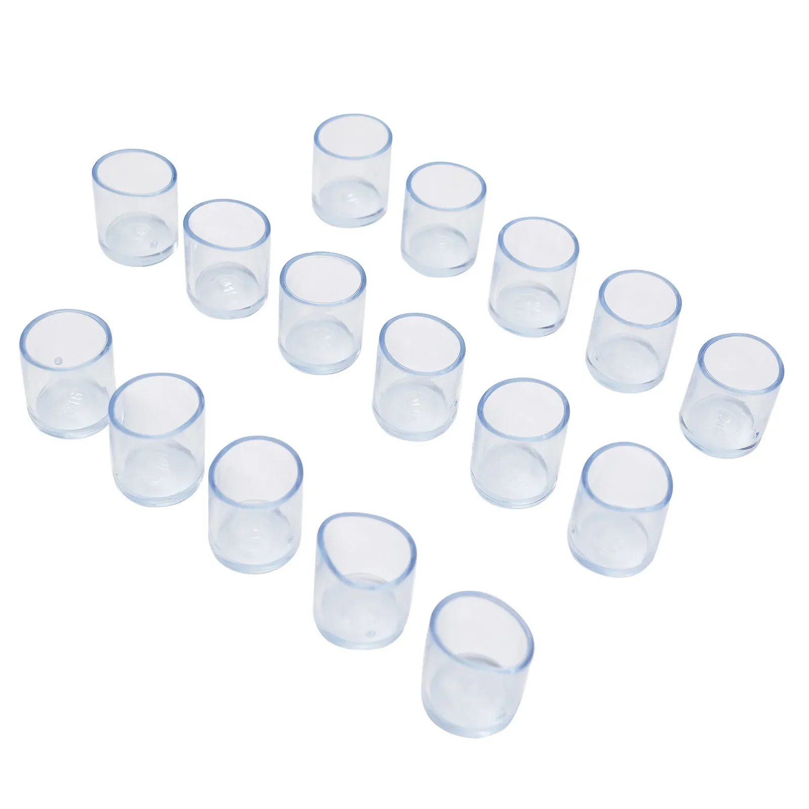 

16Pcs Round PVC Chair Leg Tips Caps Furniture Foot Table End Cap Covers Floor Protector For Indoor Home 16/19/25/30mm