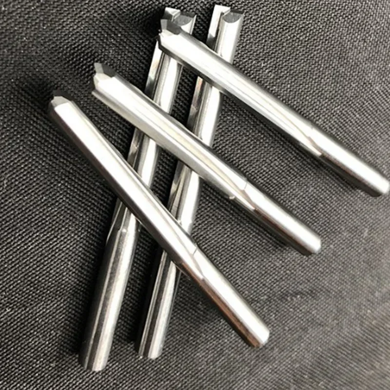 10PCS Two Flutes Spiral Carbide Mill Tool Cutters For CNC Router, Compression Wood End Cutter Bits, 3.175X17mm