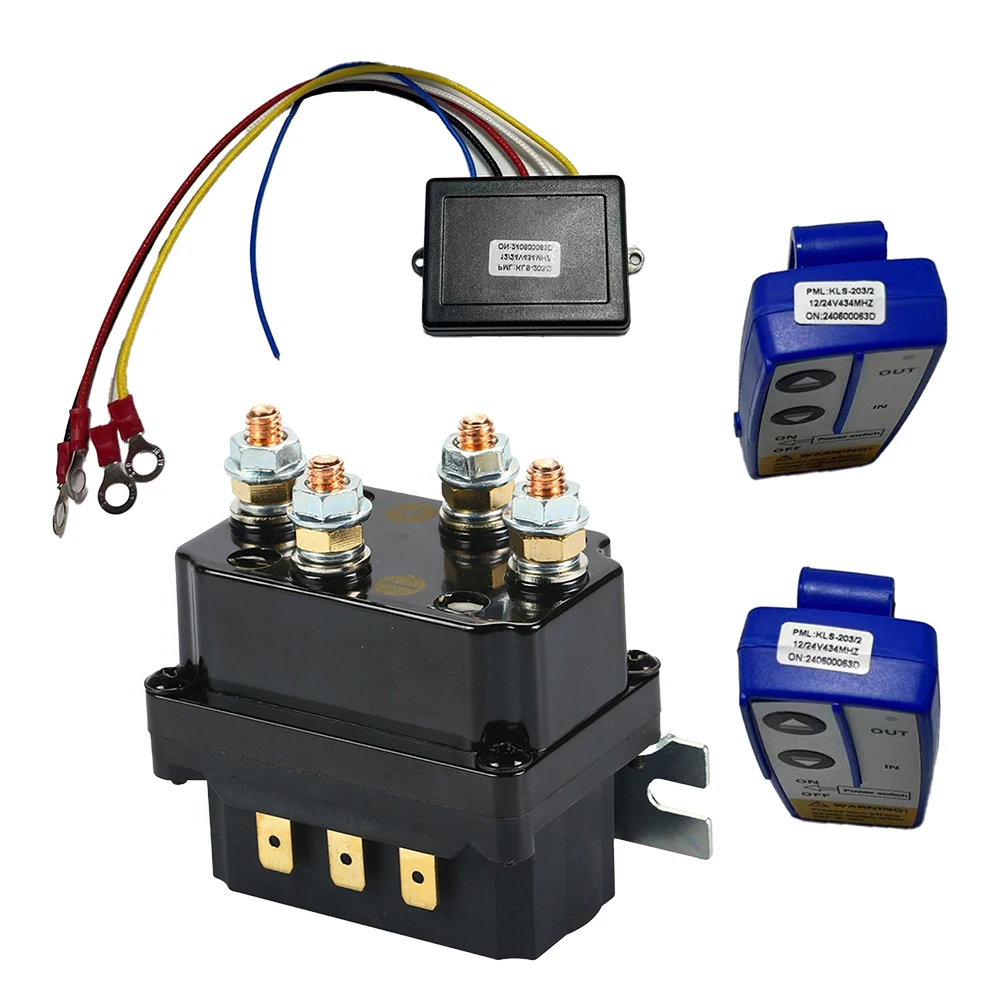 12V 250A Guincho Elétrico Sem Fio Controle Remoto E Conjunto de Relé de Guincho 30W Para Caminhão Jjeep ATV Acessórios