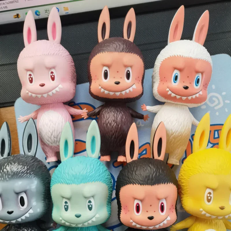 

17 см POP MART labubu Kawaii Choice кукла виниловая статуэтка модель орнамент домашний декор аксессуары для комнаты украшение для рабочего стола подарки для детей