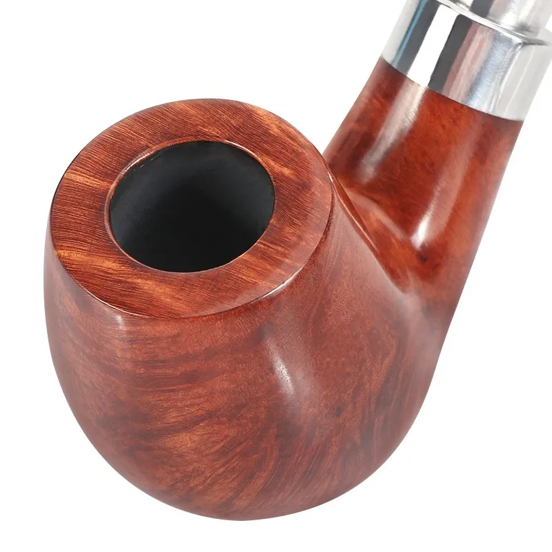 Imagem -05 - Handmade Briar Madeira Tubos de Fumar Tubo de Madeira Filtro Bent Stem Alta Qualidade mm