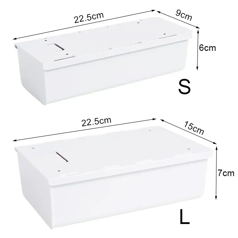 

Hidden Table Stationery Makeup Under Drawer Storage Office Free Desk Punch Box Organizer