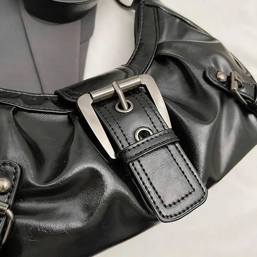 Y2K Retro Plissierte Hobo-Schultertasche für Damen, Bestseller im Maillard-Stil, Unterarmtasche, Clutch-Handtasche für Reisen, Arbeit und Shopping – Detail 27