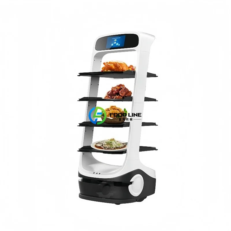 Industrial Grade Meal Delivery Robot Multi-Scenario Service Waiter Robot For Hotel Cafe Restaurant Hospital