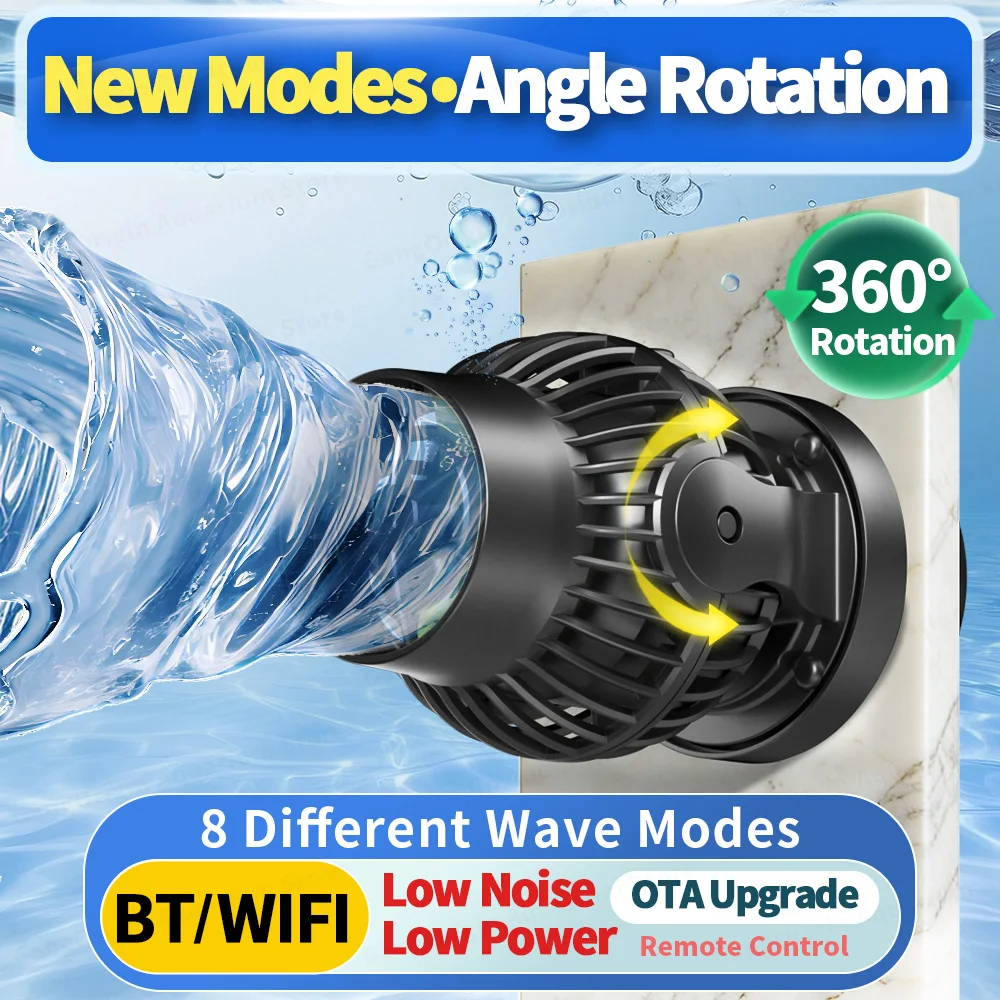 Jebao GOW Wave Maker 100-240V Quiet Energy-Saving Bluetooth/WIFI Controlled Aquarium Pump Suitable for Freshwater And Saltwater