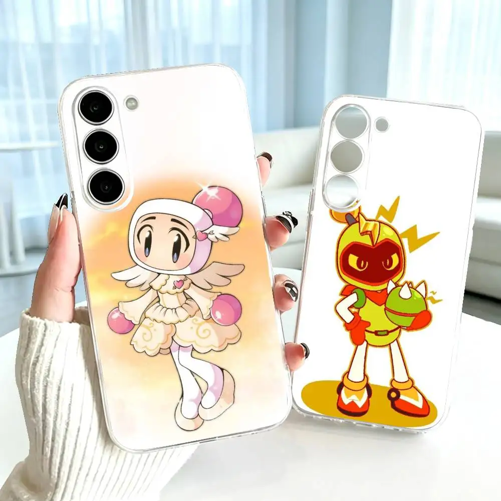 Cartoon-Game-B-Bomberman-n Phone Case For SamsungA10,12,20,21S,30,31,40,50,51,52,70,71 Transparent Cover
