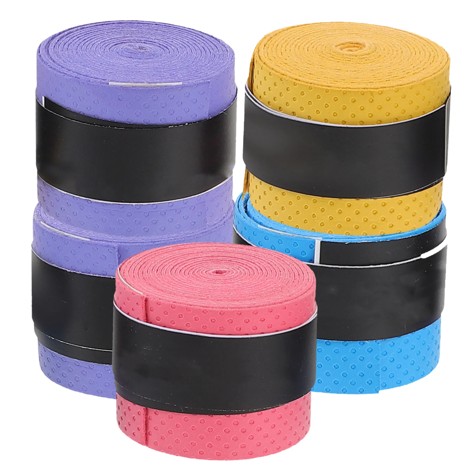 

5pcs Colors Fishing Rod Handle Wrap Bike Handle Racket Grip Tape Sweat Absorbing Band Fishing Supplies(Color Randomization)