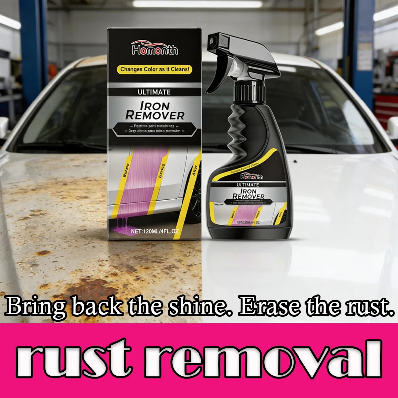 Car Rust Remover Quick Remover Exhaust Pipe Rust Removal Spray Cleaning Metal Iron Powder Old Cars To New Repair Protect Iron
