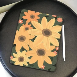 Smart Stand Case Cover for Ipad Pro 11 Case 10.2 7th 8th 9th Gen Ipad Air 3 Generation 2019 Ipad Mini6 8.3 Sunflower Tablet Case