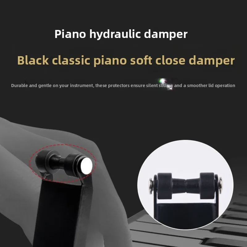 Piano Ultra-thin Cover Descender External Hydraulic Buffer Damping Anti-pinching Accessories Musical Instrument Accessories