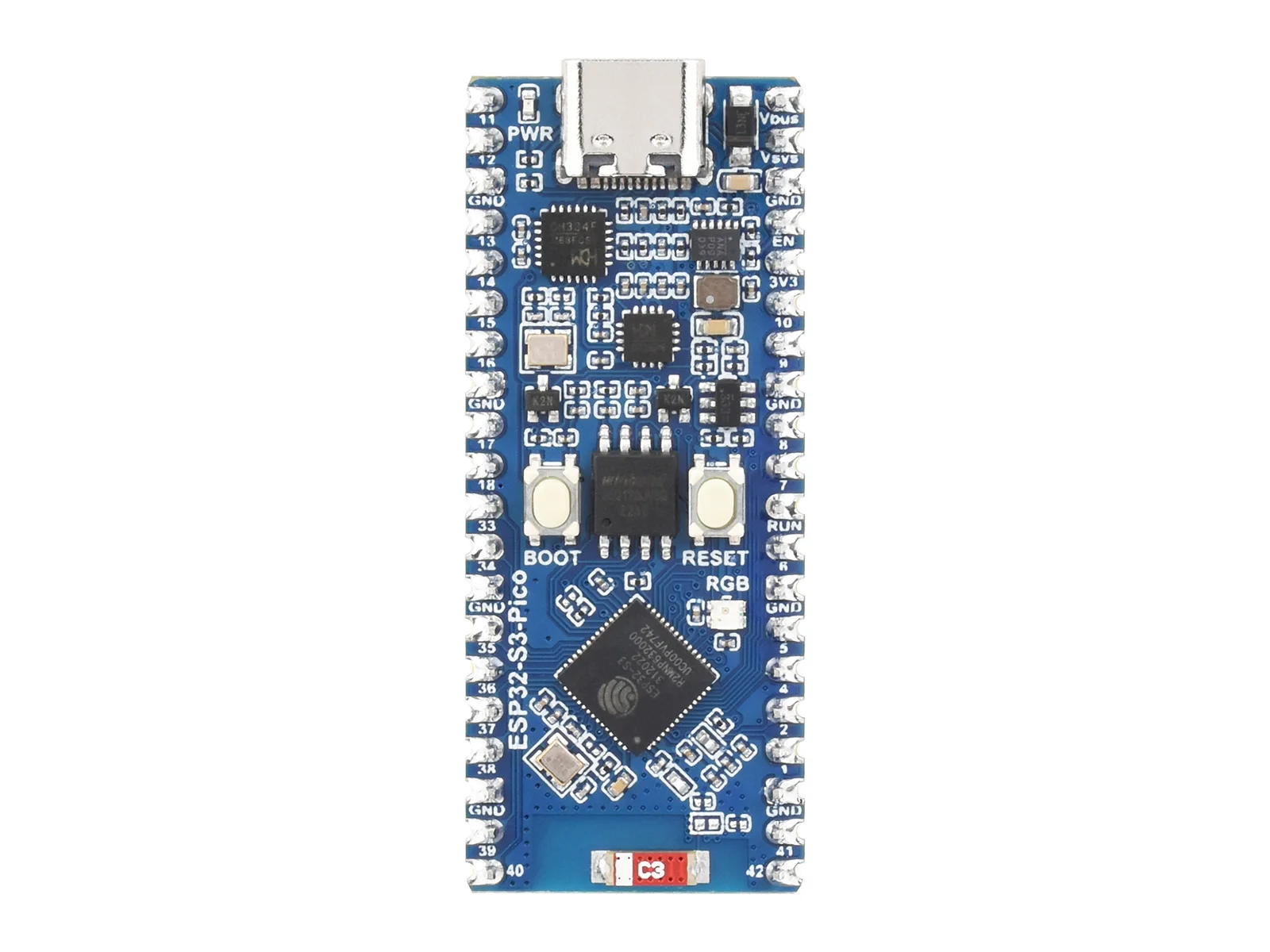 Waveshare ESP32-S3 Pico Dual-Core Processor With Frequency Up To 240 MHz,ESP32-S3 Microcontroller2.4 GHz Wi-Fi Development Board