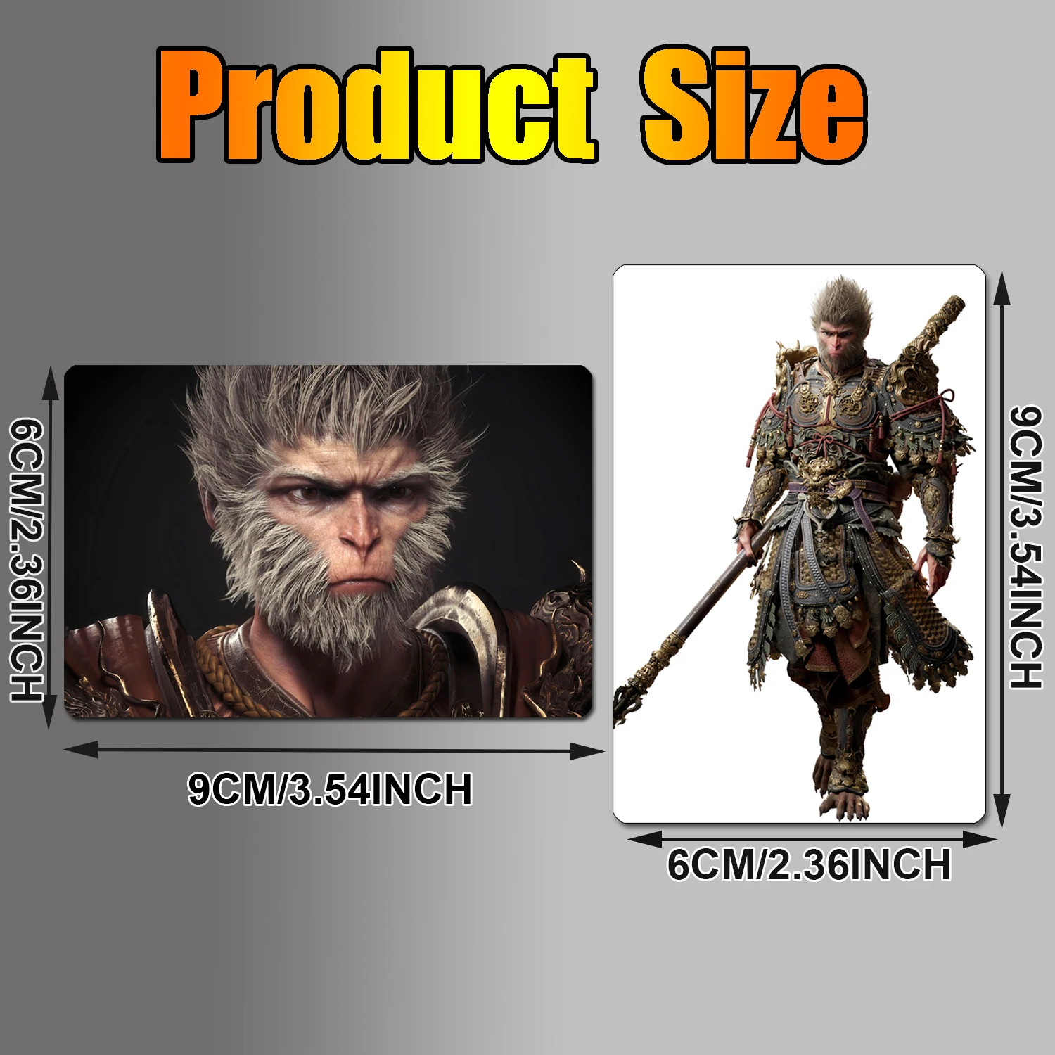 3PCS Wukong Refrigerator Magnet,Magnetic Display Stickers For Versatile Decoration for Car,   Fridge, Metal Door,and Computer