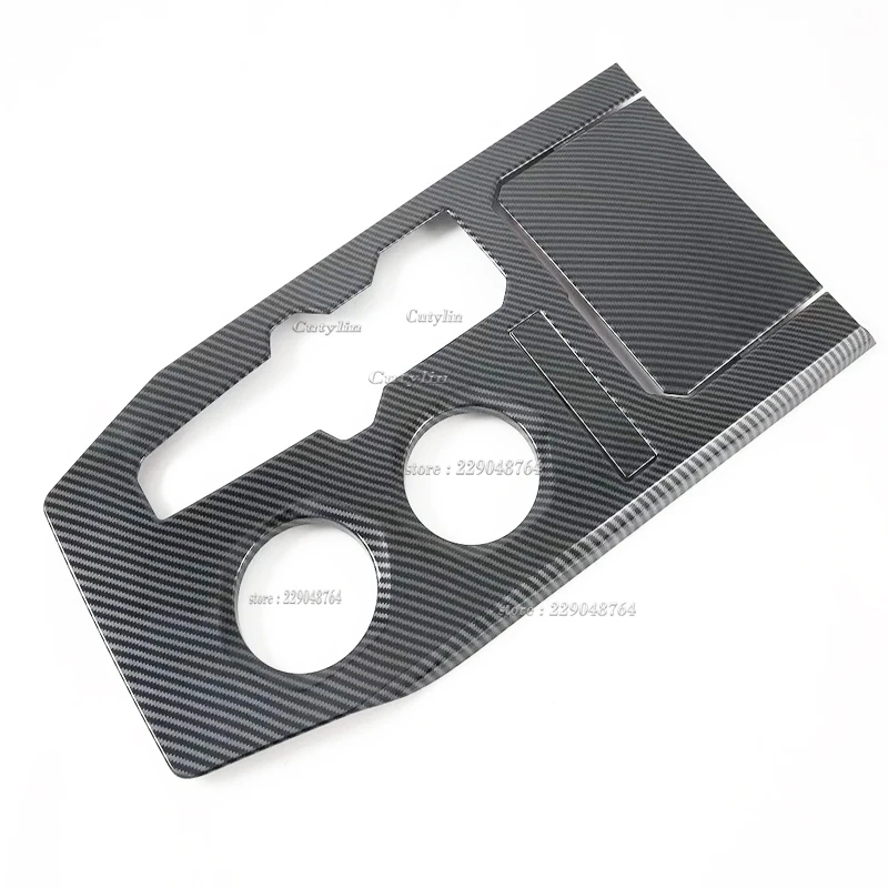 For Changan UNIK UNI-K Accessories 2021-2023 2024 Carbon Car Central Console Gear Shift Panel Frame Sticker Water Cup Cover Trim