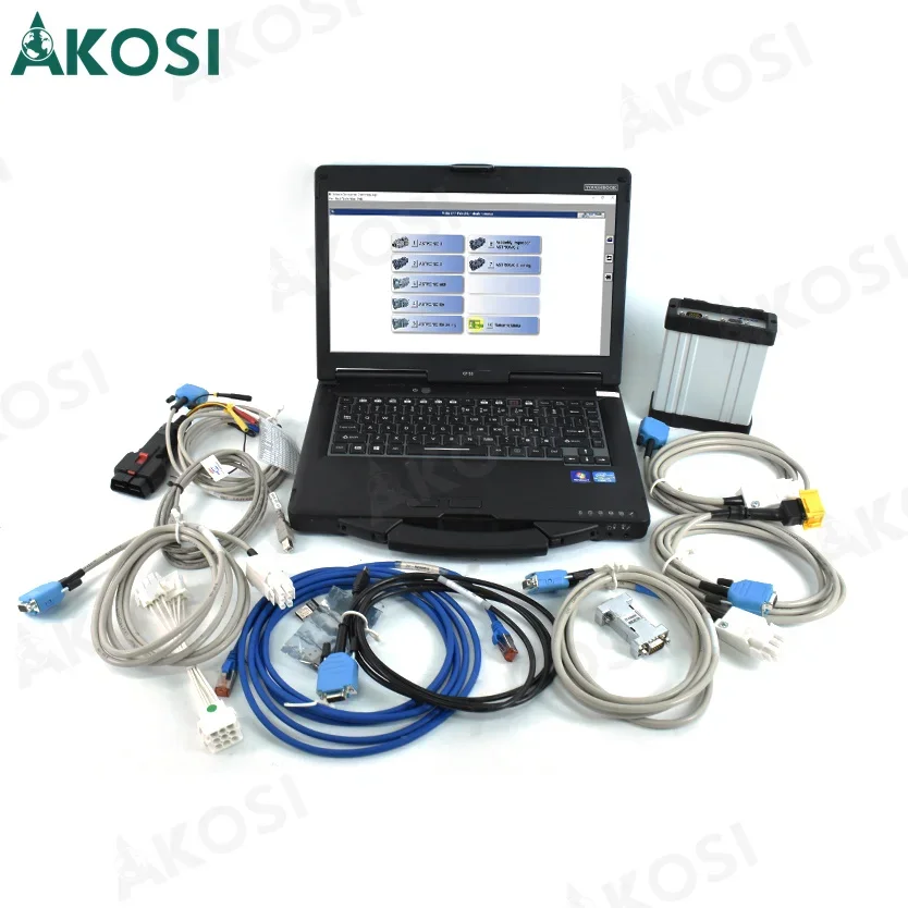 For ZF-Testman ZF TESTMAN EHPS DPA06 DIAGNOSTIC TOOL Servolectric With Cables Car Transmission+CF53 Laptop