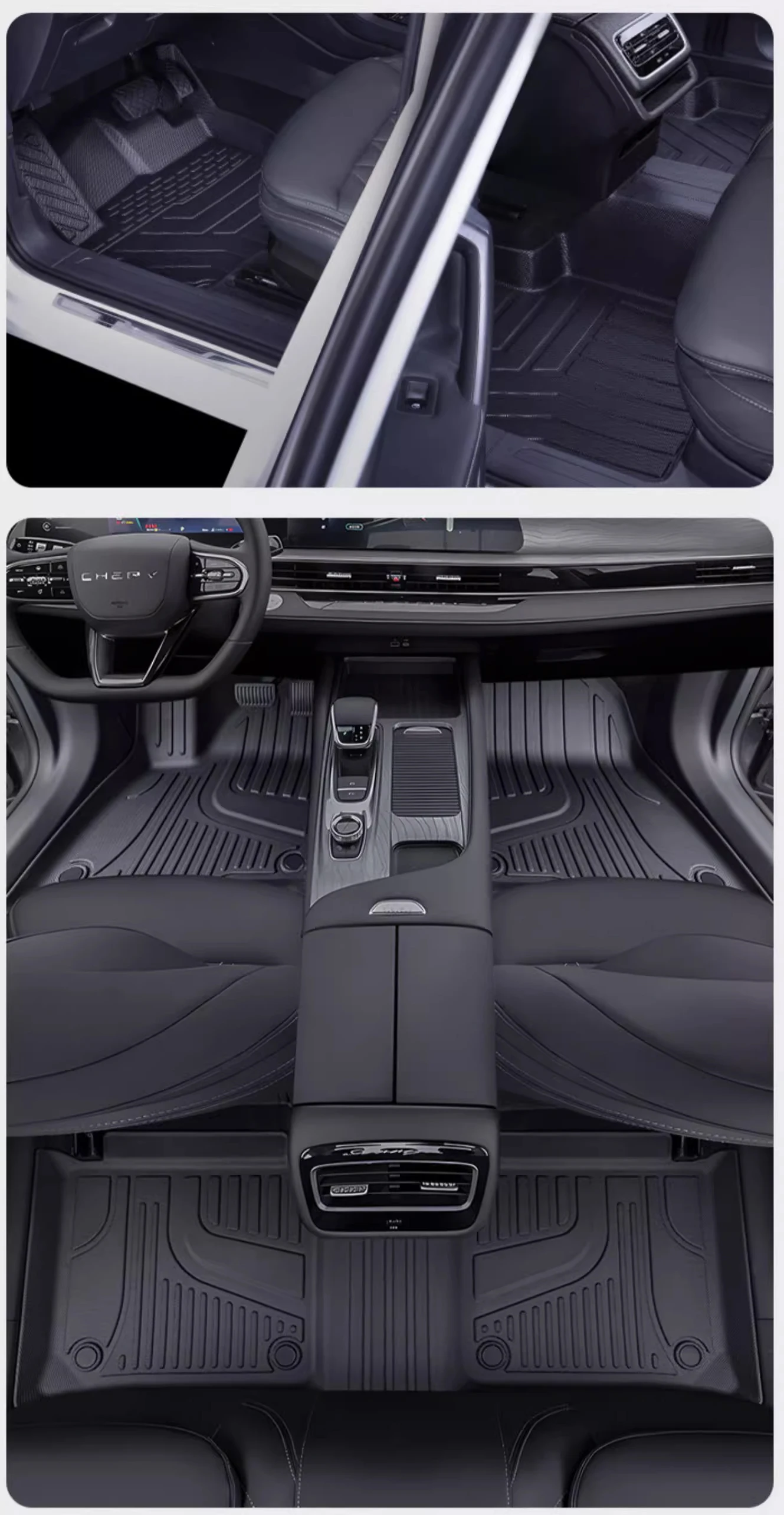 For Left-hand Drive Car Floor Mat Chery Arrizo 8 Custom Fit Full Surround Foot Mat Interior Protection Liner Floor Liner