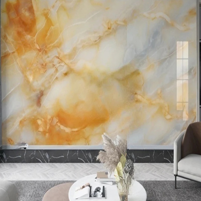 Custom Murals Wallpaper Designs Modern Minimalist Marble Wall Coverings for Living Room Bedroom Office Decor Home Improvement