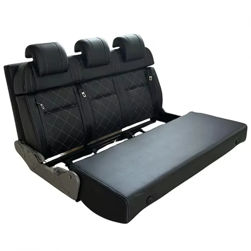 Customizable Folding Conversion Car Seats High Quality Waterproof Luxury Sofa Bed Design Modified  Leather  Bed Seats for