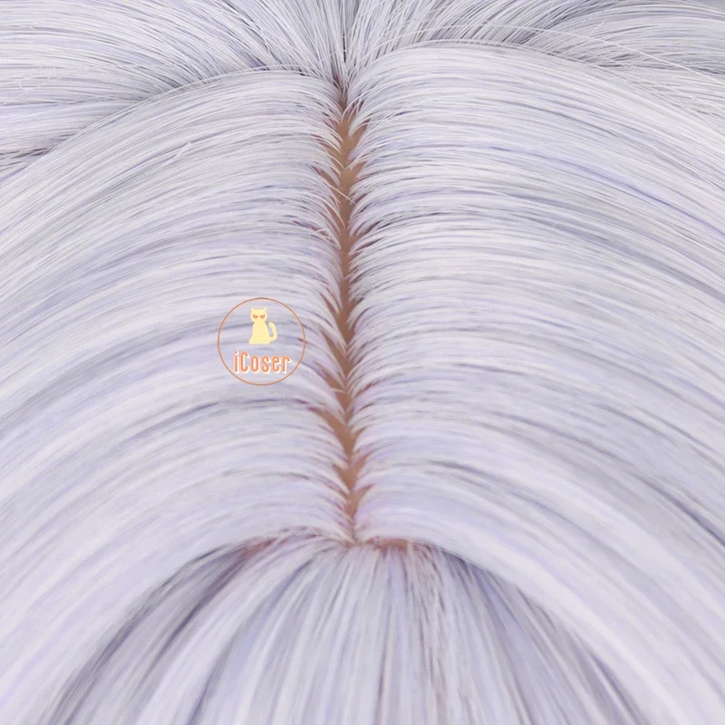 Honkai Star Rail-peluca de Cosplay de cisne negro, pelo largo morado claro, jardín de colección, fiesta de Halloween para mujer, accesorio iCoser