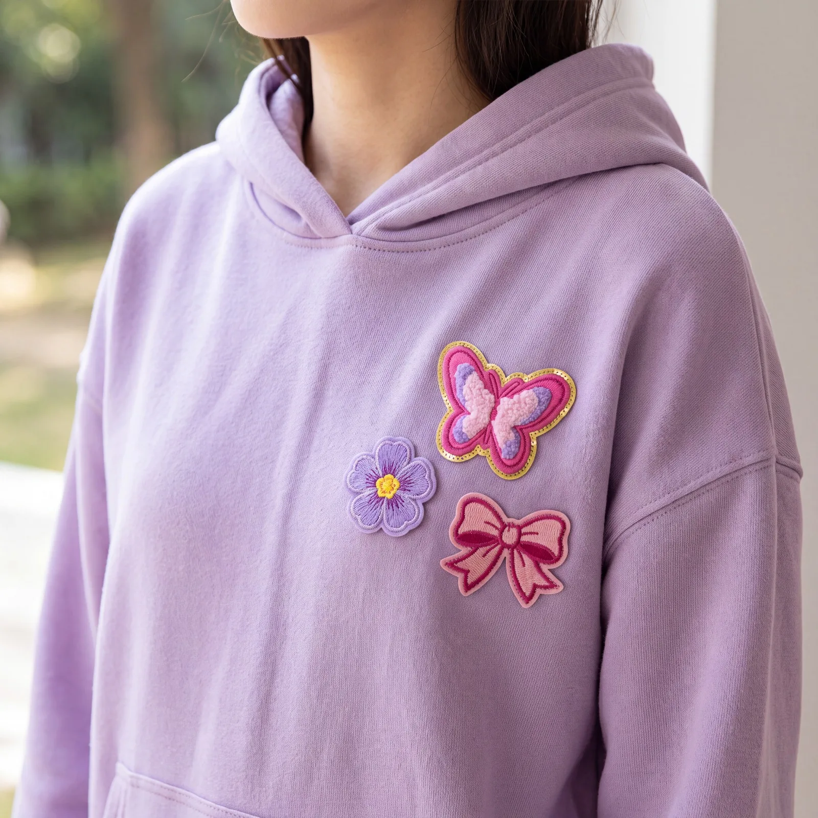 Violet Dream Iron-on Patches 14 Styles Butterfly Flower Embroidered Applique for Clothing DIY Jacket Jeans Hat Backpack Sewing