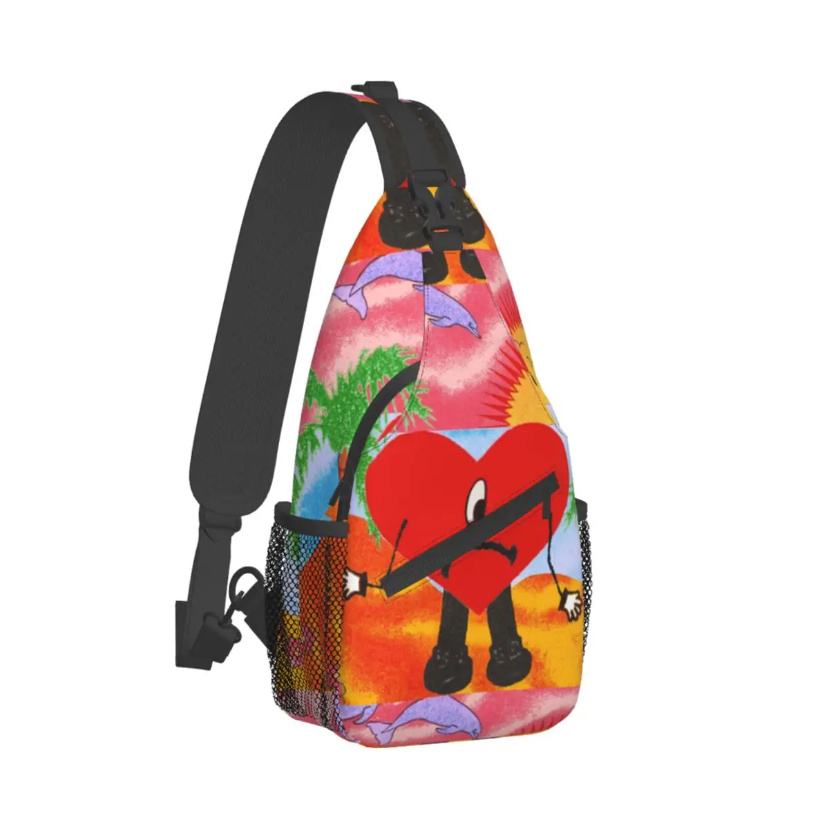 Bad Album Kleine Sling Bag Borst Crossbody Schouder Rugzak Outdoor Sport Dagrugzakken Bunny Cool Bookbag