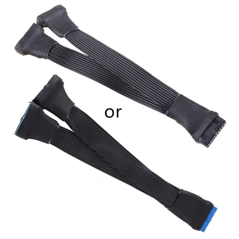 

Small Mini USB 3.0 19 Pin/20Pin Internal Extension Header 1 to 2 Adapter Splitter Cable for Motherboard