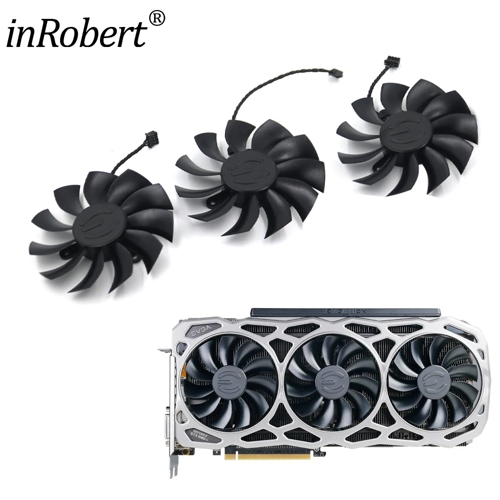 

Замена вентилятора видеокарты для EVGA GTX 1080 Ti FTW3 86MM PLA09215B12H, вентилятор охлаждения для видеокарты GTX1080Ti