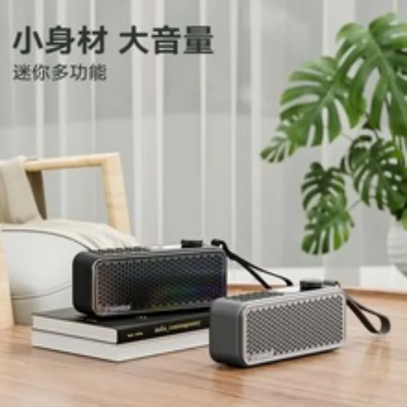 

SANSUI F60 Портативная беспроводная Bluetooth-колонка с басовым сабвуфером Поддержка наушников USB-накопитель TF-карта Bluetooth AUX-in