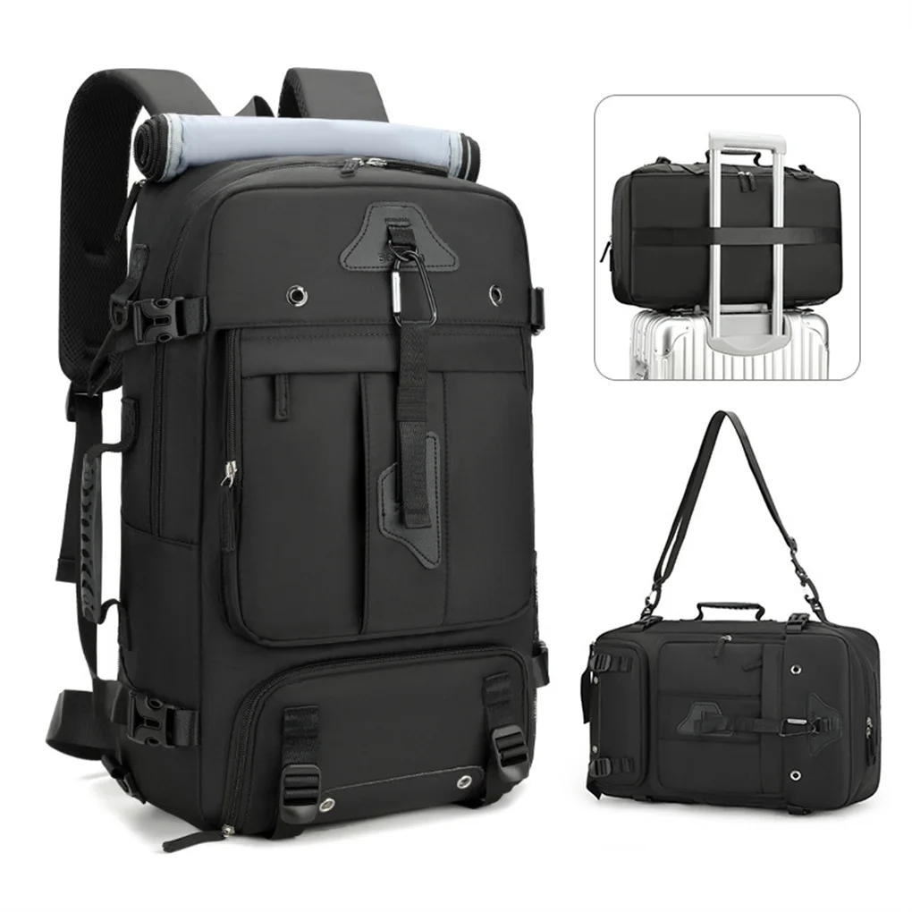 2026 New Men’s and Women’s Travel Backpacks, 60 Liter Oversized Backpack, Convertible Travel Bag, with Shoe Compartment