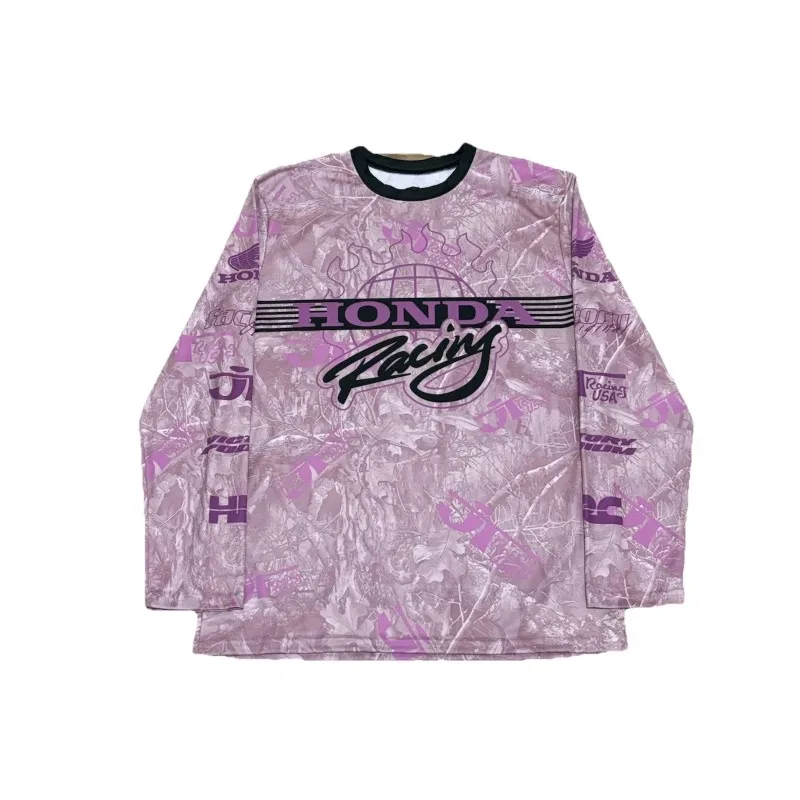 

2026 Honda Multicolor T-Shirts for Men Long Sleeve Quick Drying Breathable Fashion New Outdoor T Shirt Oversized Long Sleeves