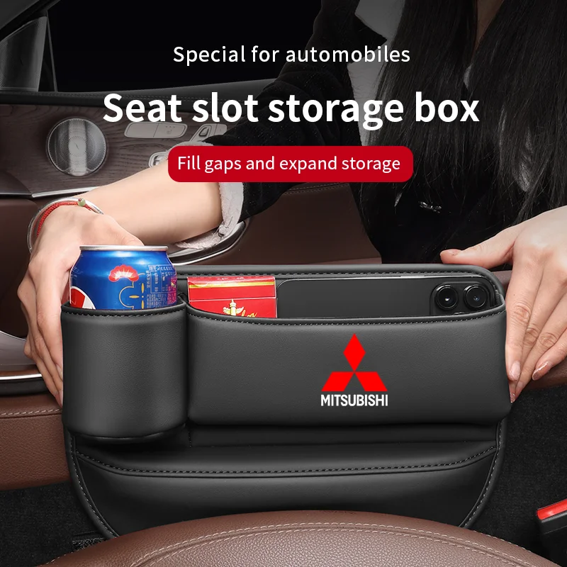 

Car Seat Gap Multifunction Crevice Storage Box Seat Gap Cup Holder For Mitsubishi Outlander Pajero Asx Lancer L200 Ralliart Colt