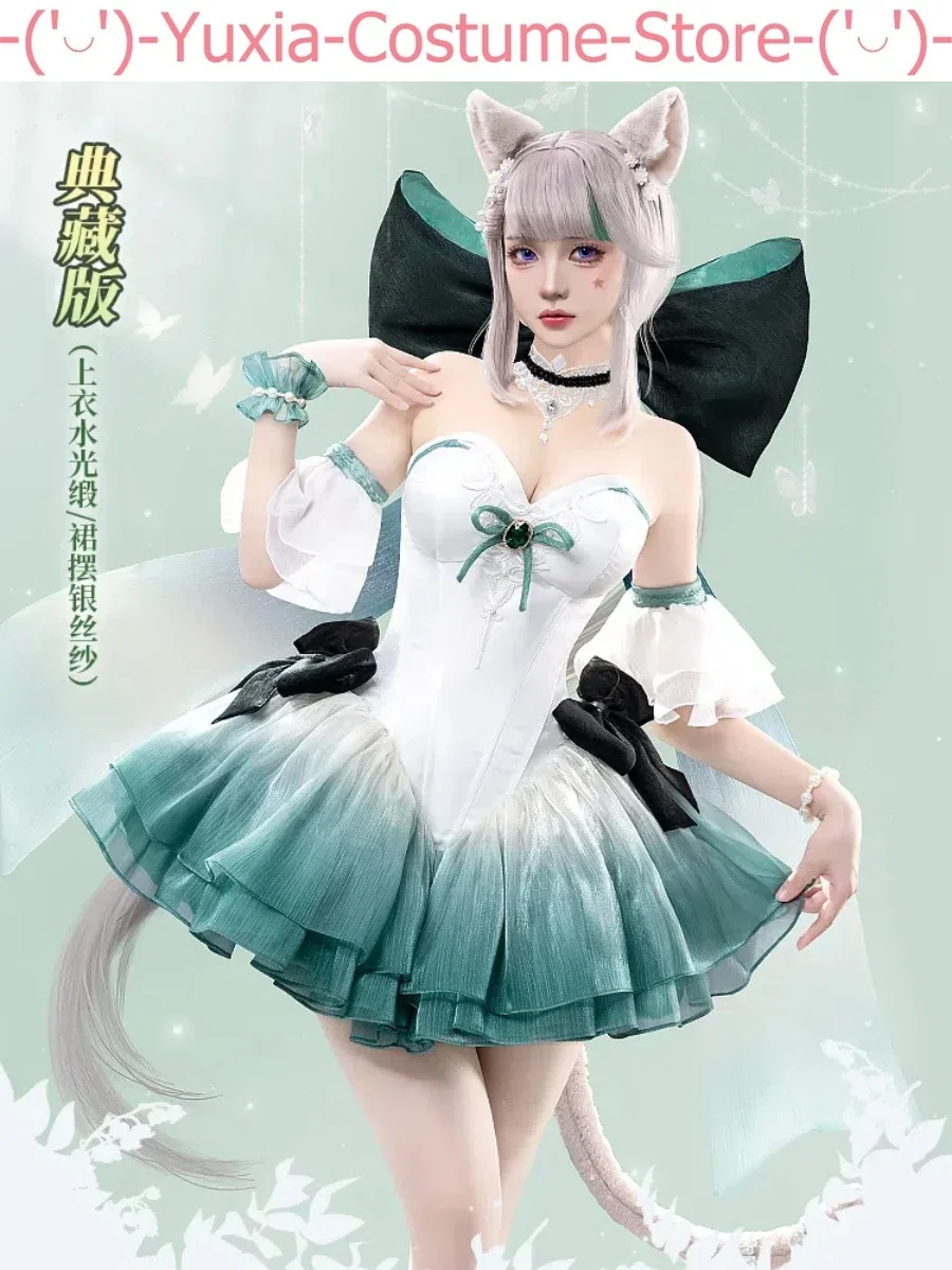 Genshin Impact Lynette Women Lily Of The Valley Waltz Dress Cosplay Costume Cos Game Anime Party Uniform Hallowen Play Role