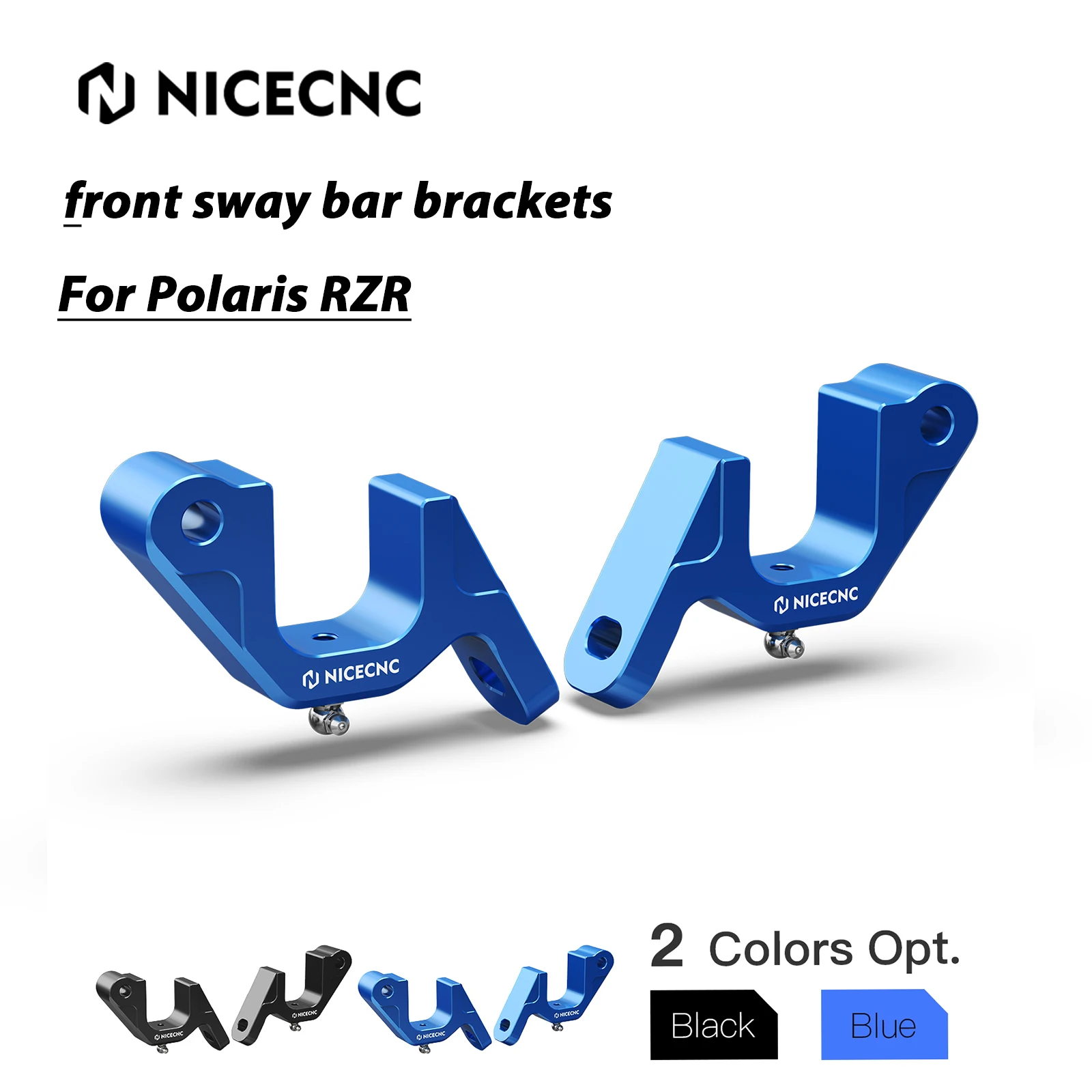 NICECNC UTV Aluminium Front Sway Bar Bracket For Polaris RZR XP 1000 RZR 900 2015-2021 XP Turbo 2018-2021 General 1000 2021-2023