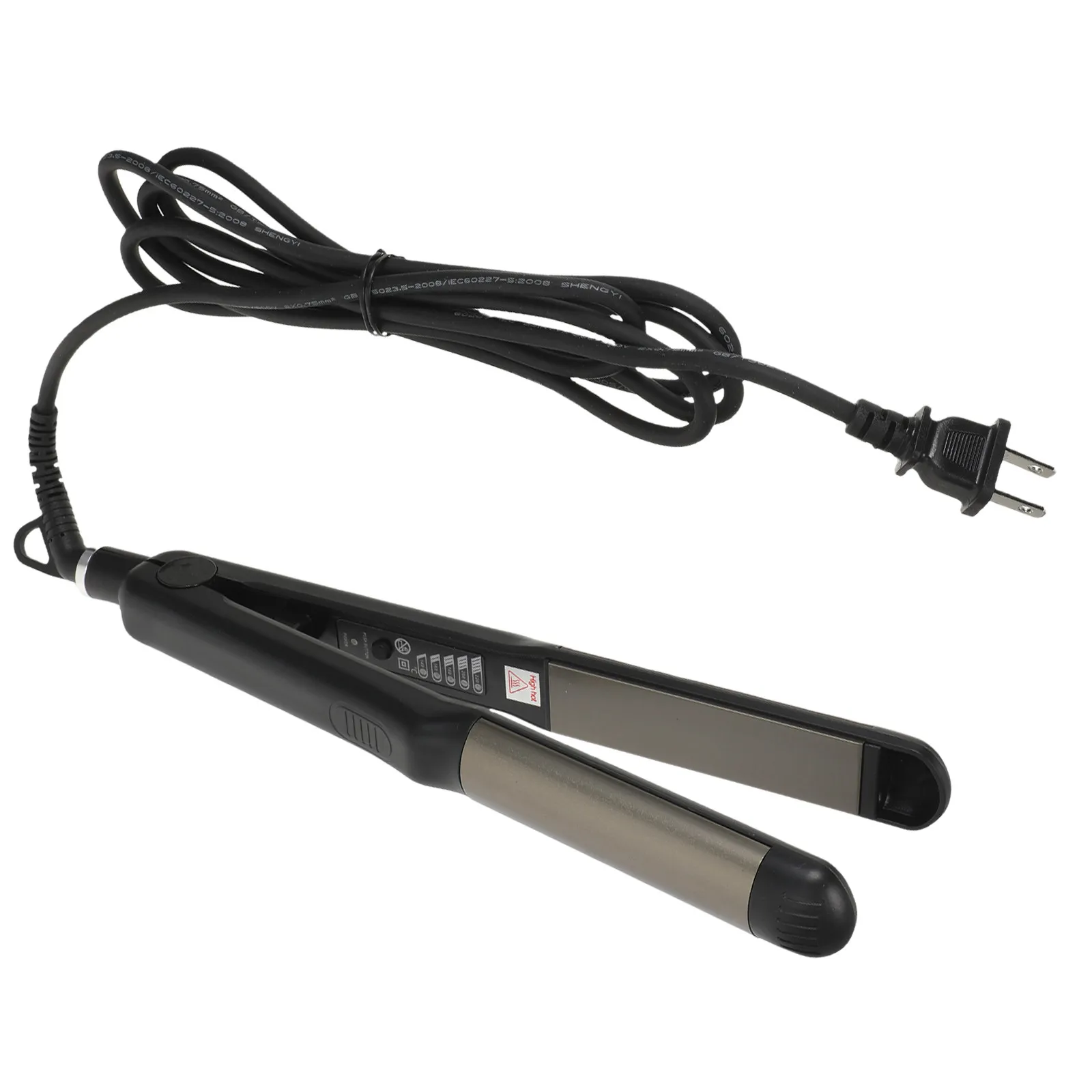 

1Pcs Electric Hair Straightener Black Stable Temperature Steam Straightener Curling Iron for Home Salon Professional Use