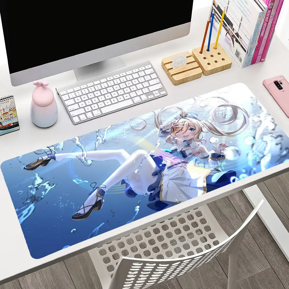 Barbara Genshin Impact Mousepad Large Gaming Mouse Pad LockEdge Thickened Computer Keyboard Table Desk Mat