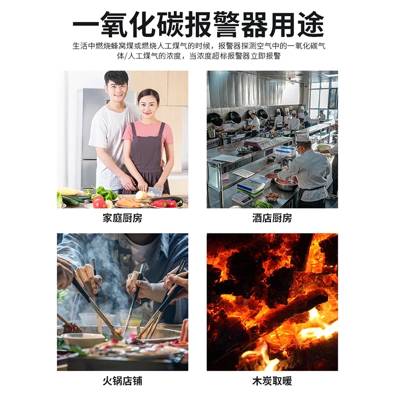 家庭用検知ハニカム石炭漏洩ガス中毒警報器バッテリー共同検知器