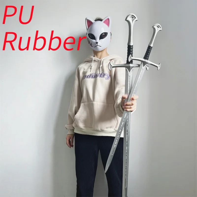 80 سنتيمتر نورسيل السيف في الفيلم السيف المقدس ناسير الشيطان أراغون السيف كوس الدعائم بولي المطاط المطاط هدايا الهالوين