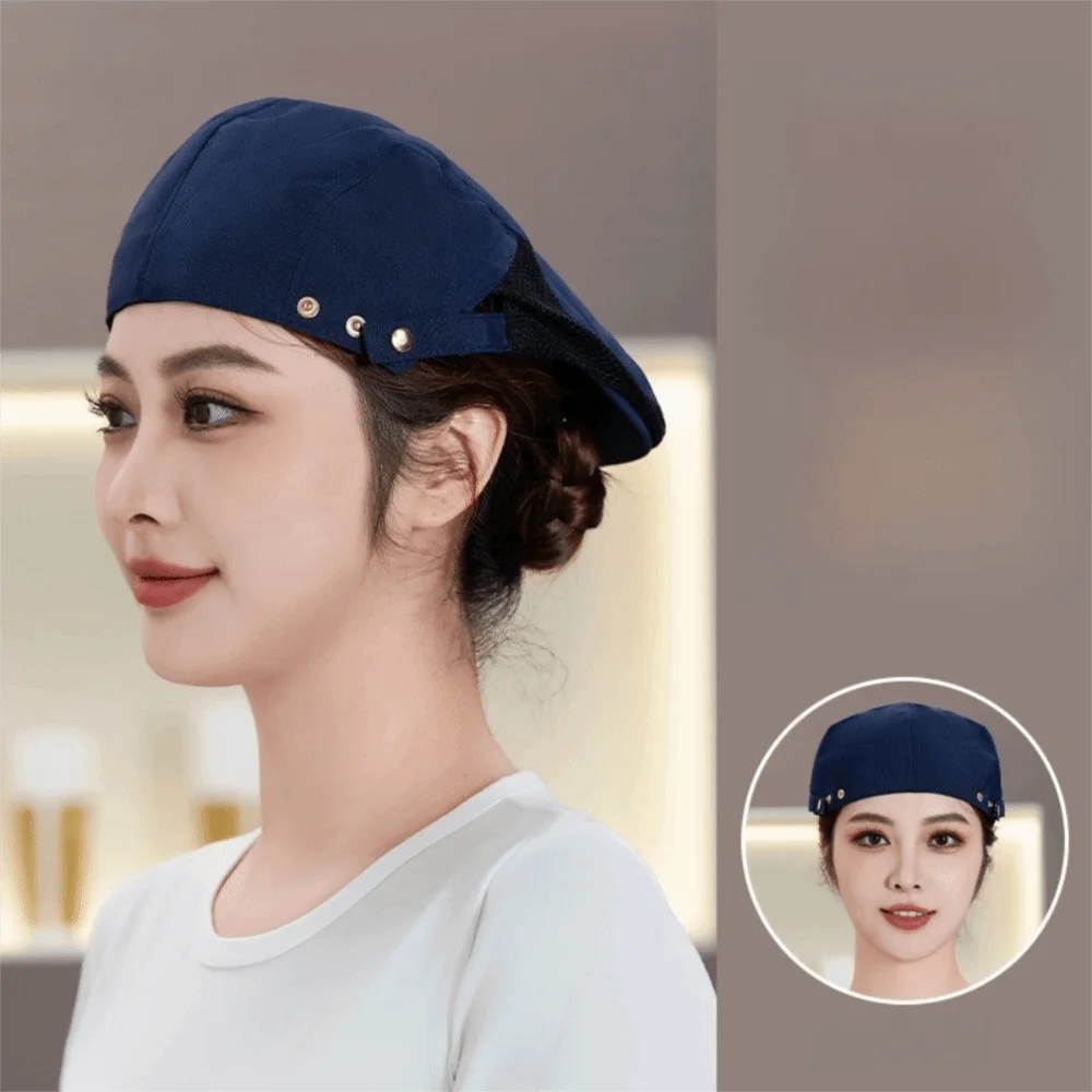 

High Quality Breathable Beret Hat Oil-resistant Comfortable Service Cap Canvas Mesh Hat Unisex