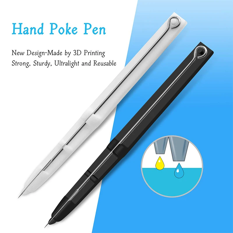 1pcs Tattoo Hand Pen Holder Poke Stick Pen Needle Holder Stick Grip Traditional DIY Manual Body Arts Tattoo Needles Accessories