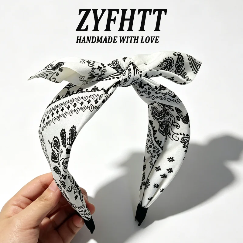 1/4 Stück ZYFHTT Bohemian Style Cashew Print Stirnband für Frauen, elegantes Haarband für den täglichen Gebrauch, modisches Haarband für Mädchen zum Waschen des Gesichts – Detail 6
