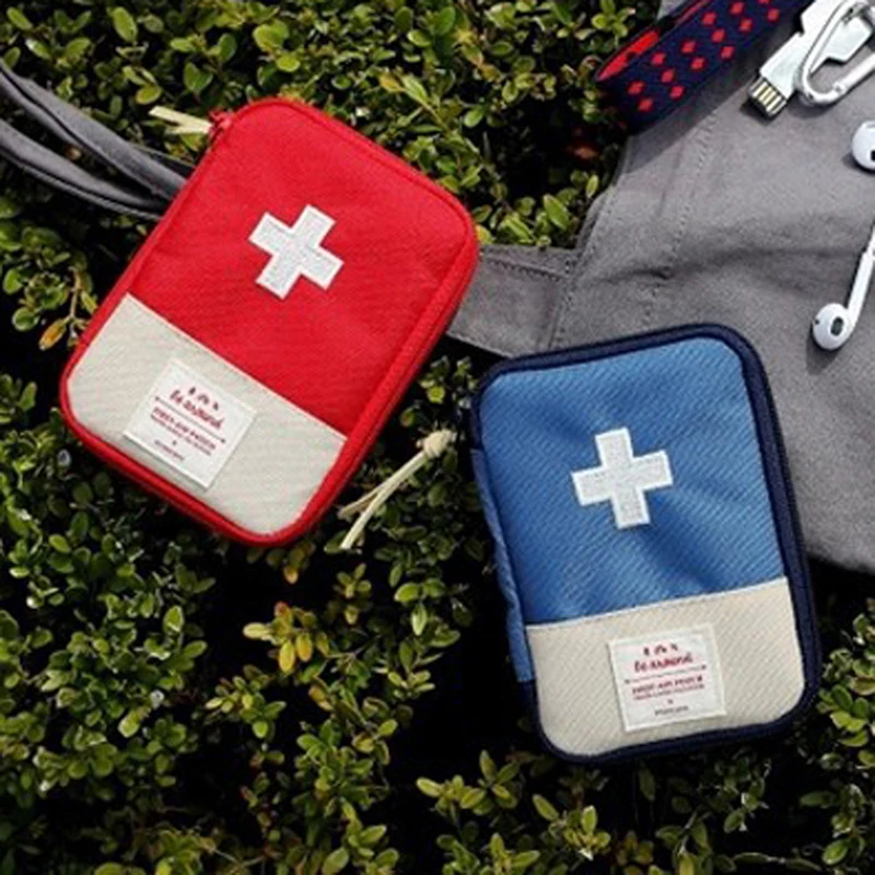 Mini Portable Medicine Bag Travel First Aid Kit Medicine Bag Storage Bag Survival Kit Medicine Box Outdoor Emergency Camping