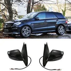 Car Side Door Power Rear View Mirror Assembly Black White For Mercedes Benz W166 ML166 ML300 ML350 ML400 2012 2013 2014 2015