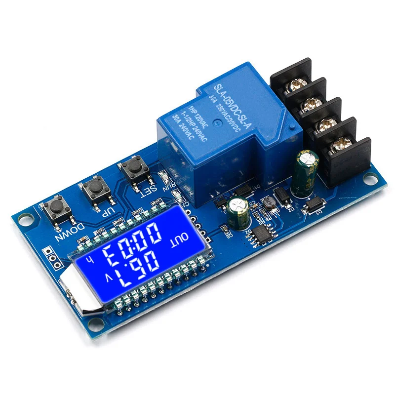 DC6-60v 30A Lagerung Batterie Lade Control Module Power Off Überladung Schutz Bord Ladegerät Zeit Schalter LCD DisplayXY-L30A